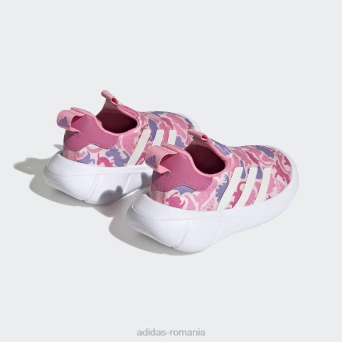 Adidas pantofi slip-on monofit roz adidas copii roz/alb/fucsia 2JBN3507