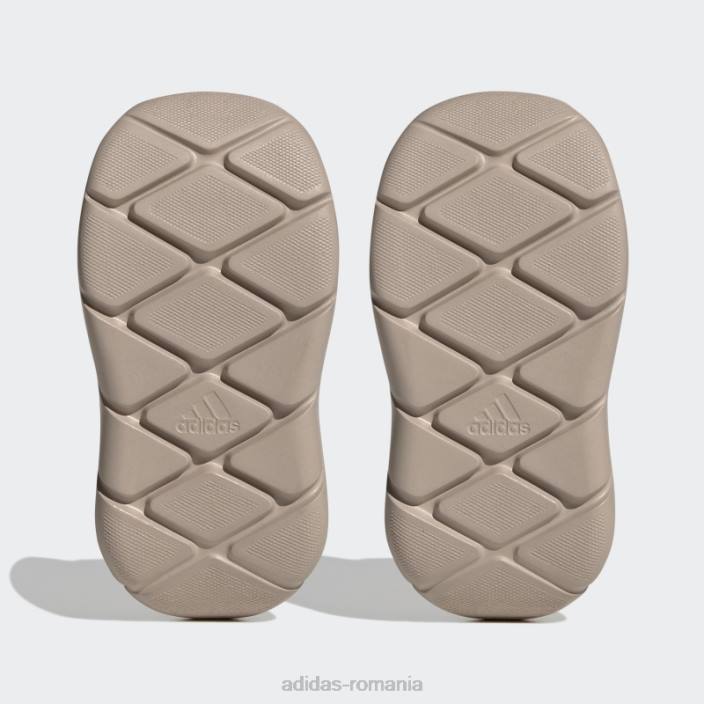 Adidas pantofi slip-on monofit trainer lifestyle alb copii alb/taupe/portocaliu acid 2JBN18037