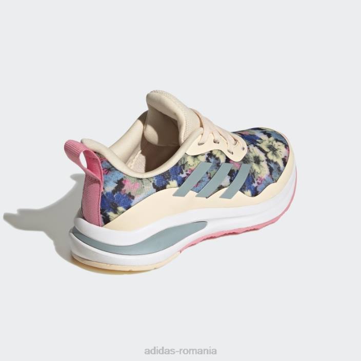 Adidas pantofi sport de alergare fortarun din dantela portocalii copii portocaliu/gri met/roz 2JBN11491