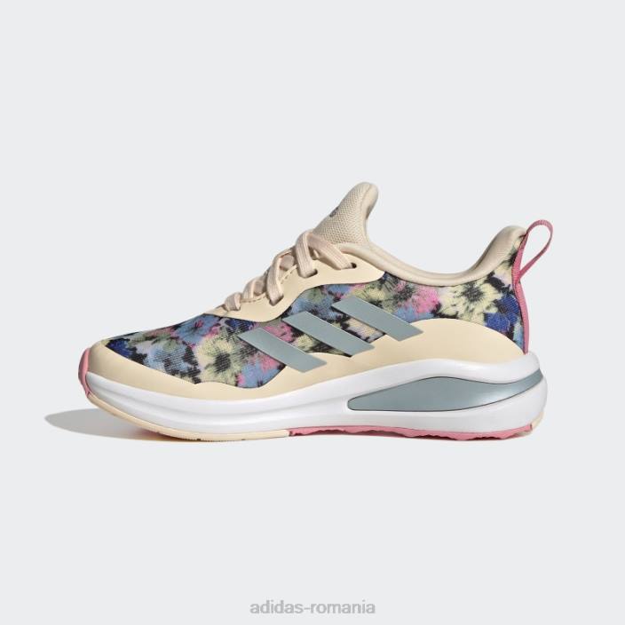 Adidas pantofi sport de alergare fortarun din dantela portocalii copii portocaliu/gri met/roz 2JBN11491