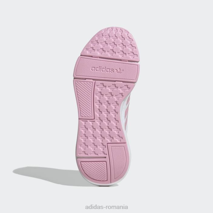 Adidas pantofi swift run 22 albi copii alb/roz adevărat/lime 2JBN18170