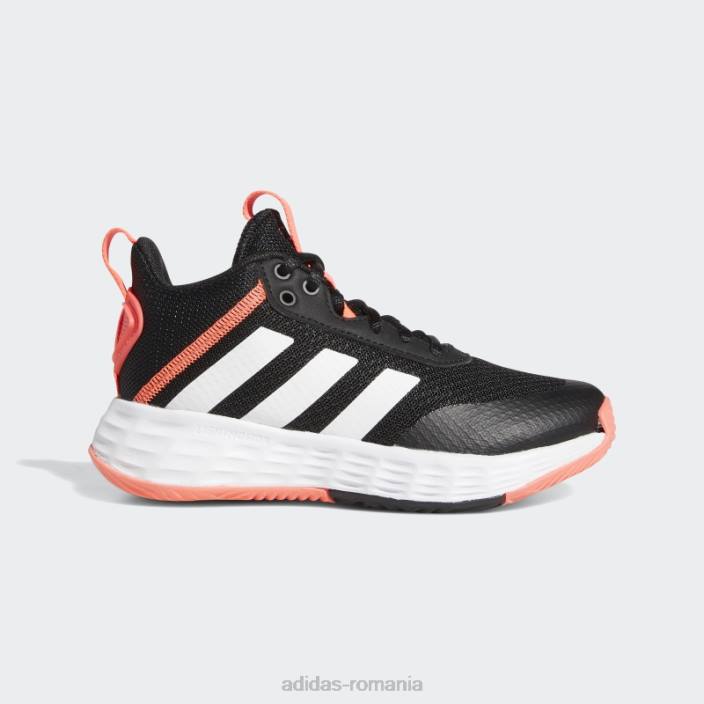 Adidas pantofi turbo ownthegame 2.0 copii negru/alb/turbo 2JBN11372