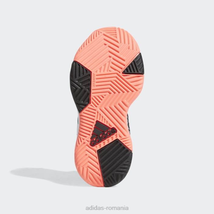Adidas pantofi turbo ownthegame 2.0 copii negru/alb/turbo 2JBN11372
