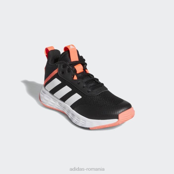 Adidas pantofi turbo ownthegame 2.0 copii negru/alb/turbo 2JBN11372
