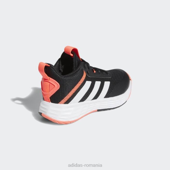 Adidas pantofi turbo ownthegame 2.0 copii negru/alb/turbo 2JBN11372