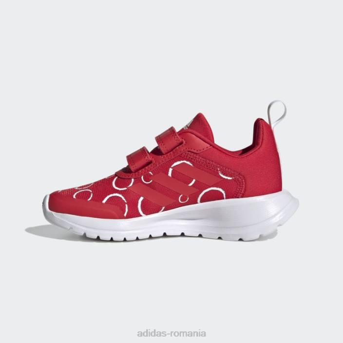 Adidas ray red x disney mickey and minnie tensaur pantofi moda copii rază roșie/albă 2JBN18090