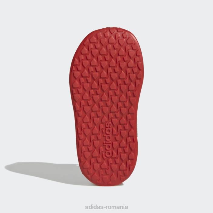 Adidas roșu vs comutator 3 stil de viață alergare pantofi cu curele cu cârlig și buclă la modă copii negru/alb/rosu 2JBN17889