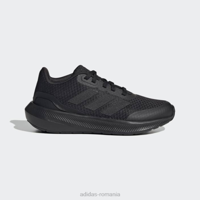 Adidas runfalcon 3 pantofi dantela negri copii negru 2JBN17809