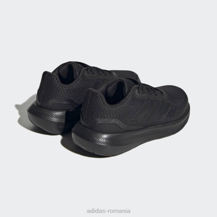 Adidas runfalcon 3 pantofi dantela negri copii negru 2JBN17809