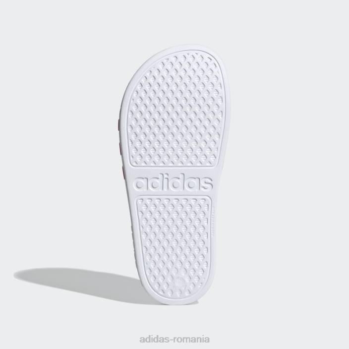 Adidas sandale adilette aqua albe adidas copii alb/magenta real 2JBN17688