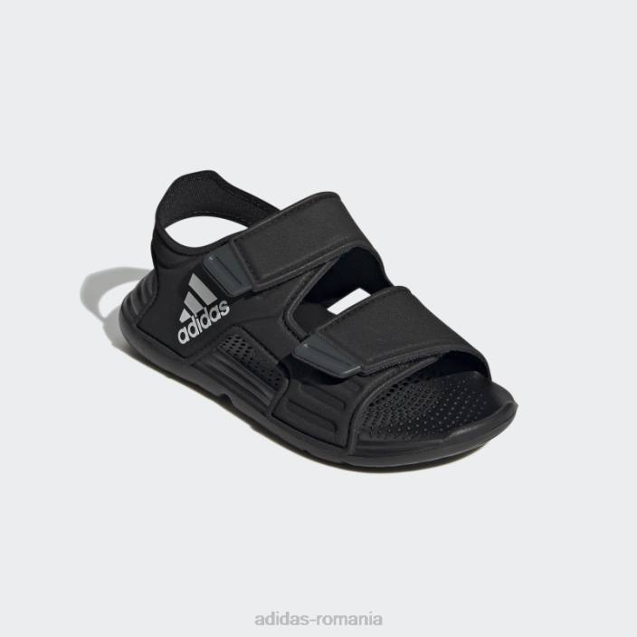 Adidas sandale altaswim negre copii negru/alb/gri 2JBN17833