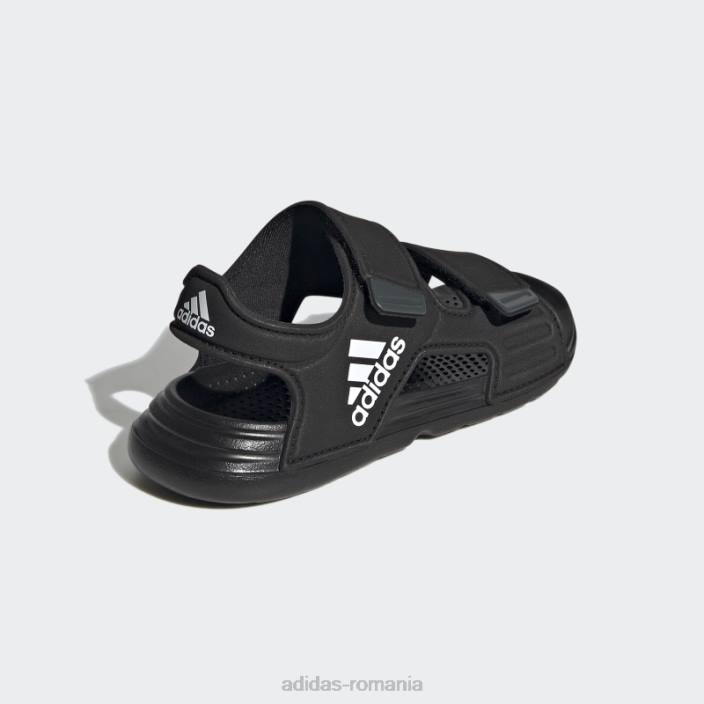Adidas sandale altaswim negre copii negru/alb/gri 2JBN17833