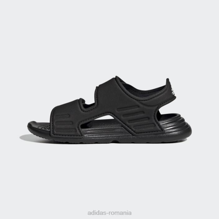 Adidas sandale altaswim negre copii negru/alb/gri 2JBN17833