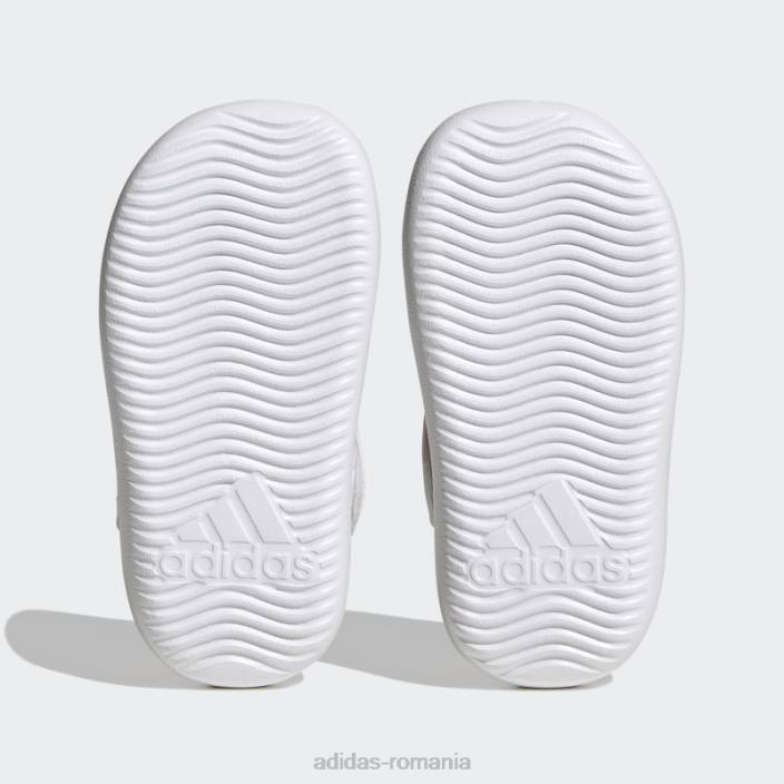 Adidas sandale de apă de vară albe cu vârf închis copii alb/roz fascicul/roz 2JBN17668