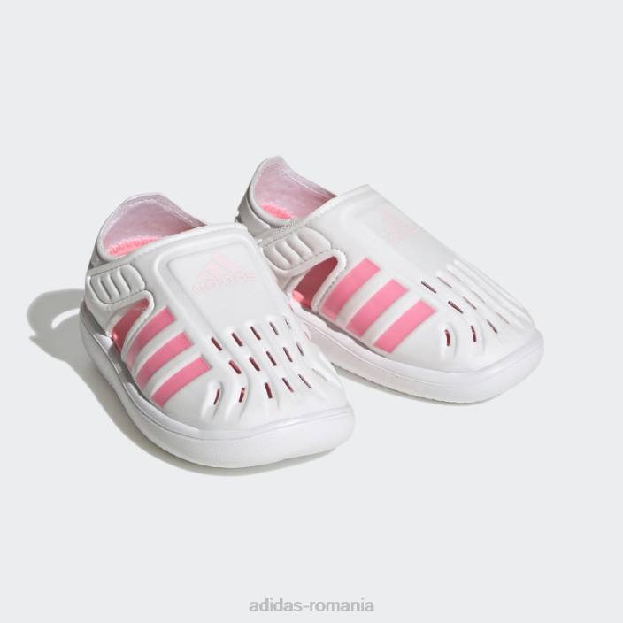 Adidas sandale de apă de vară albe cu vârf închis copii alb/roz fascicul/roz 2JBN17668