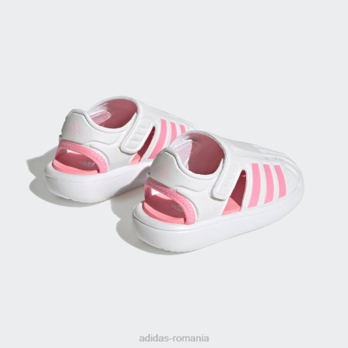 Adidas sandale de apă de vară albe cu vârf închis copii alb/roz fascicul/roz 2JBN17668