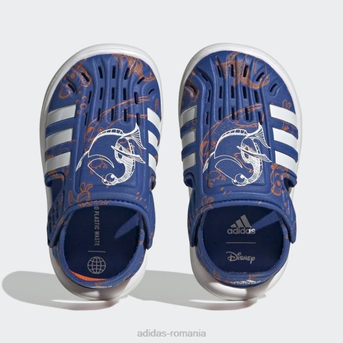 Adidas sandale de apă de vară cu vârf închis la găsirea lui Nemo și Dory albastre copii albastru/alb/portocaliu 2JBN18035