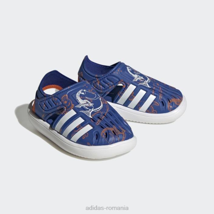 Adidas sandale de apă de vară cu vârf închis la găsirea lui Nemo și Dory albastre copii albastru/alb/portocaliu 2JBN18035