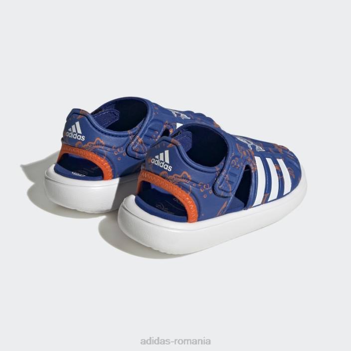 Adidas sandale de apă de vară cu vârf închis la găsirea lui Nemo și Dory albastre copii albastru/alb/portocaliu 2JBN18035