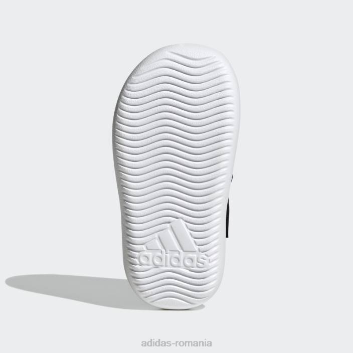 Adidas sandale de apă de vară cu vârf închis, negre copii alb negru 2JBN17678