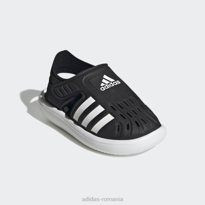 Adidas sandale de apă de vară cu vârf închis, negre copii alb negru 2JBN17678