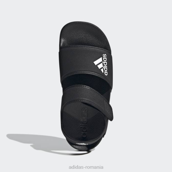 Adidas sandale elegante adilette albe copii alb negru 2JBN17644