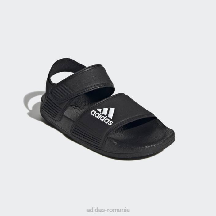 Adidas sandale elegante adilette albe copii alb negru 2JBN17644