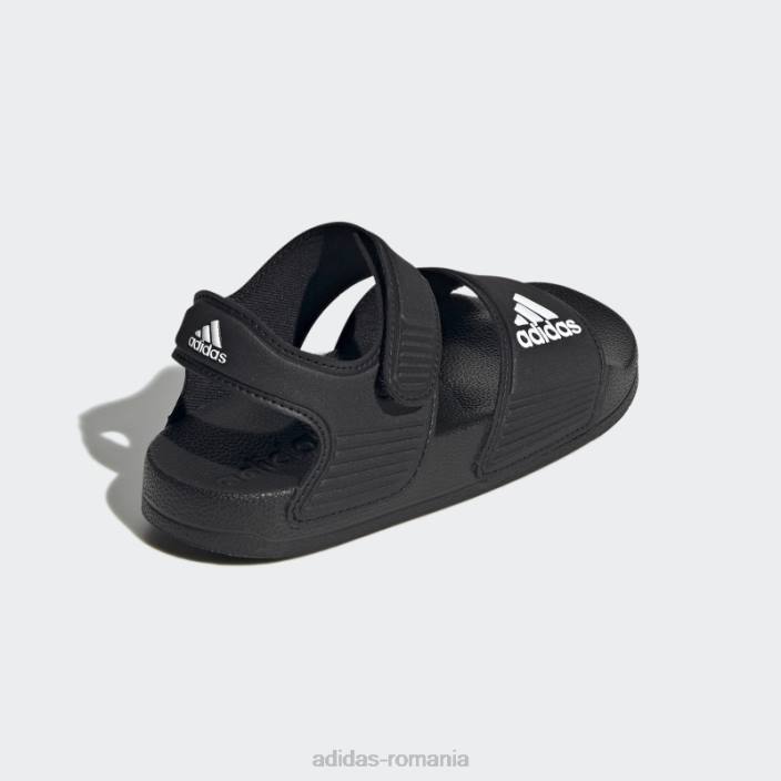 Adidas sandale elegante adilette albe copii alb negru 2JBN17644