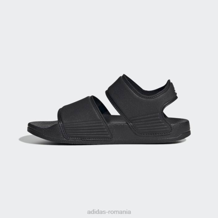 Adidas sandale elegante adilette albe copii alb negru 2JBN17644