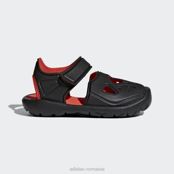 Adidas sandale negre fortaswim 2.0 copii negru/roșu de înaltă rezoluție 2JBN18082