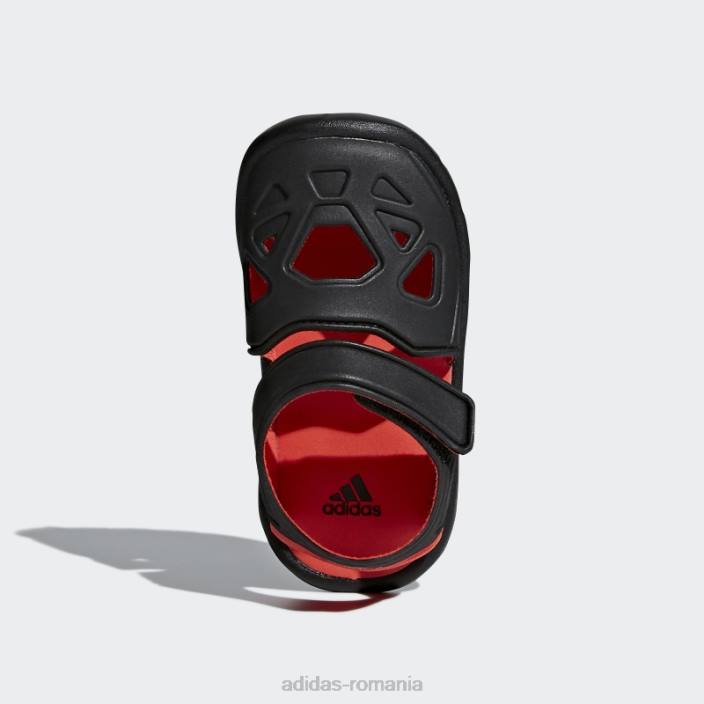 Adidas sandale negre fortaswim 2.0 copii negru/roșu de înaltă rezoluție 2JBN18082
