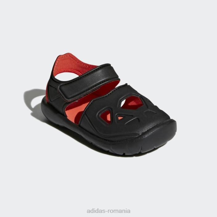 Adidas sandale negre fortaswim 2.0 copii negru/roșu de înaltă rezoluție 2JBN18082