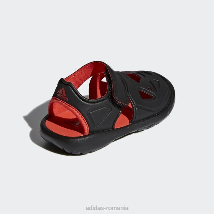 Adidas sandale negre fortaswim 2.0 copii negru/roșu de înaltă rezoluție 2JBN18082