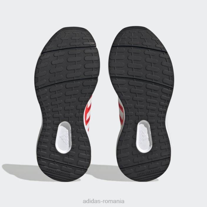 Adidas scarlet fortarun 2.0 cloudfoam pantofi cu curea din dantelă elastică copii stacojiu/alb/rosu 2JBN11194