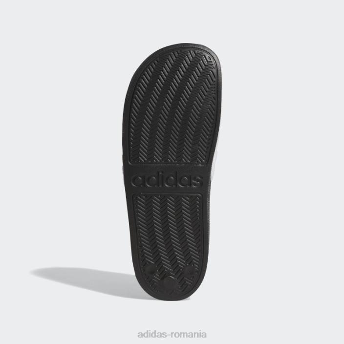 Adidas tobogane de dus adilette lila copii alb/liliac 2JBN17878