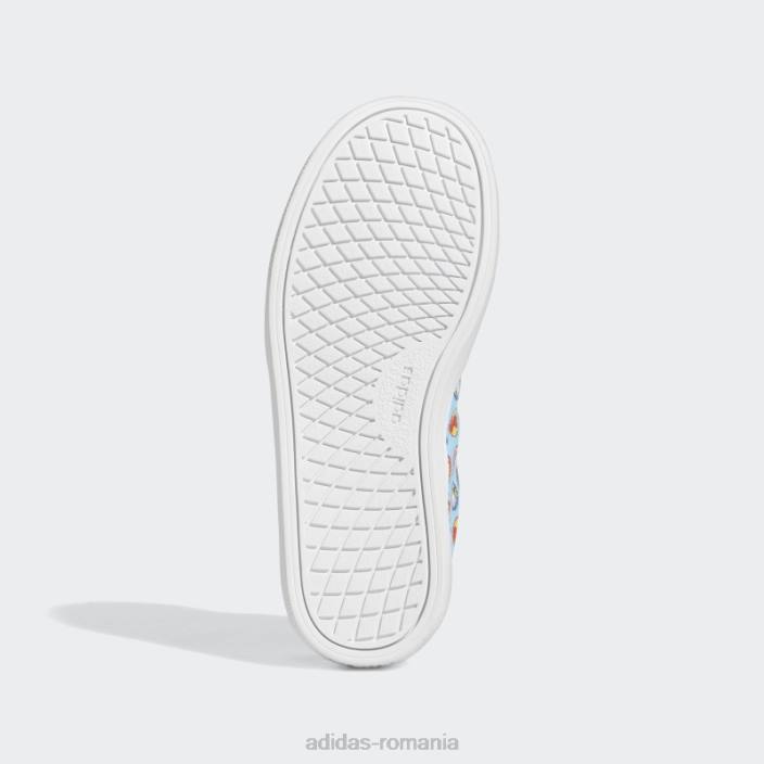 Adidas white x marvel super hero adventures vulc pantofi raid3r fierbinte copii alb/cian 2JBN18077