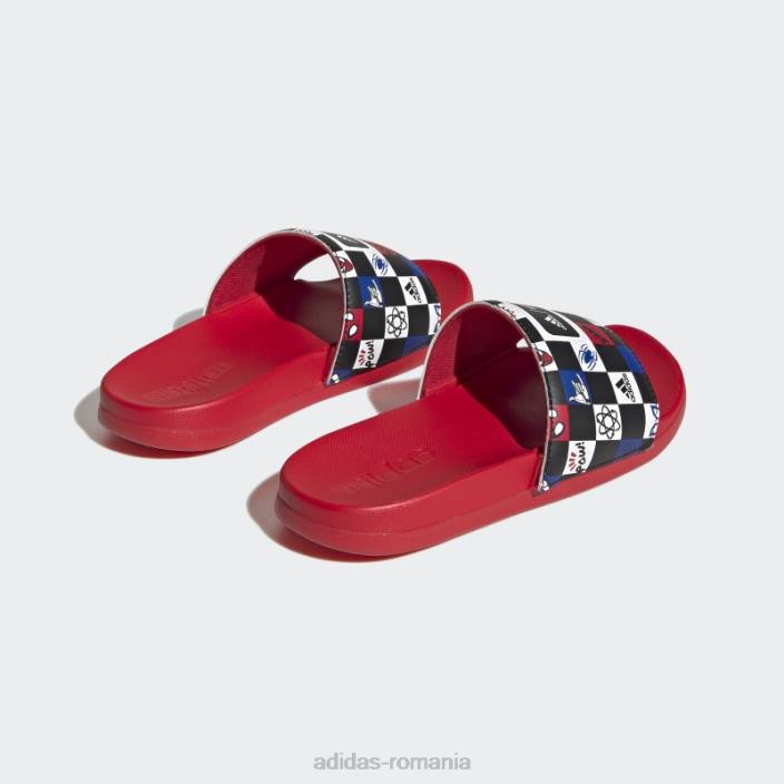 Adidas x disney adilette comfort paianjen paianjen negru copii negru/alb/stacojiu 2JBN3541