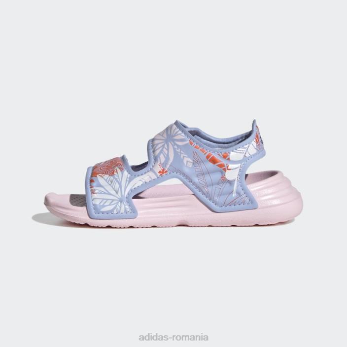Adidas x disney altaswim moana sandale de înot albastru zori copii albastru zori/negru/portocaliu 2JBN17779