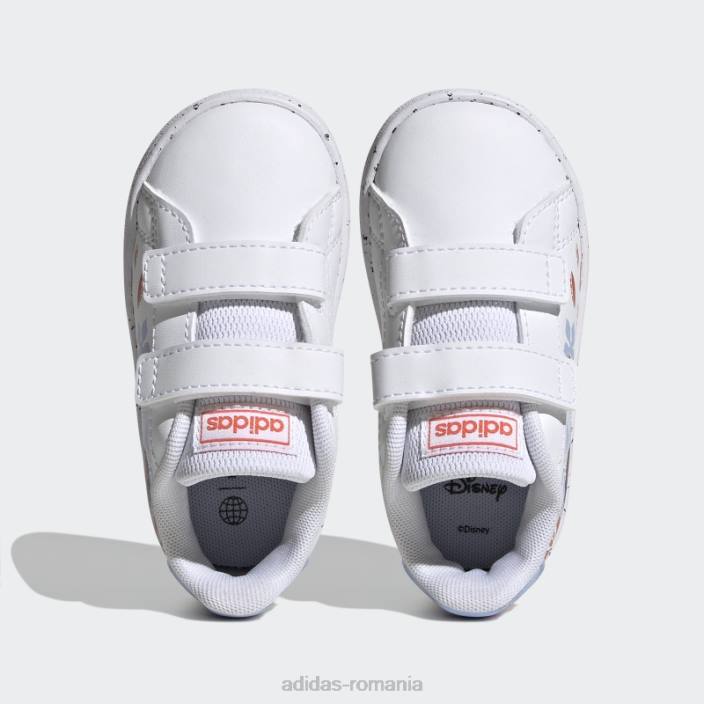 Adidas x disney avantaj moana pantofi cu cârlig și buclă fashion alb copii alb/albastru zori/portocaliu 2JBN17602