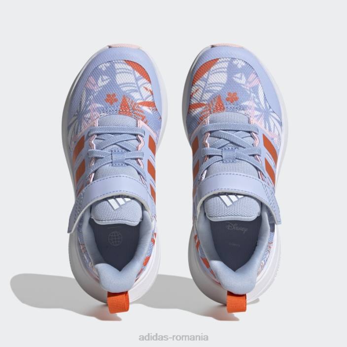 Adidas x disney fortarun 2.0 moana cloudfoam dantela elastica cu curea pantofi hot blue Dawn copii albastru zori/portocaliu/alb 2JBN11186
