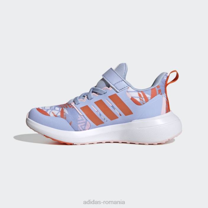 Adidas x disney fortarun 2.0 moana cloudfoam dantela elastica cu curea pantofi hot blue Dawn copii albastru zori/portocaliu/alb 2JBN11186