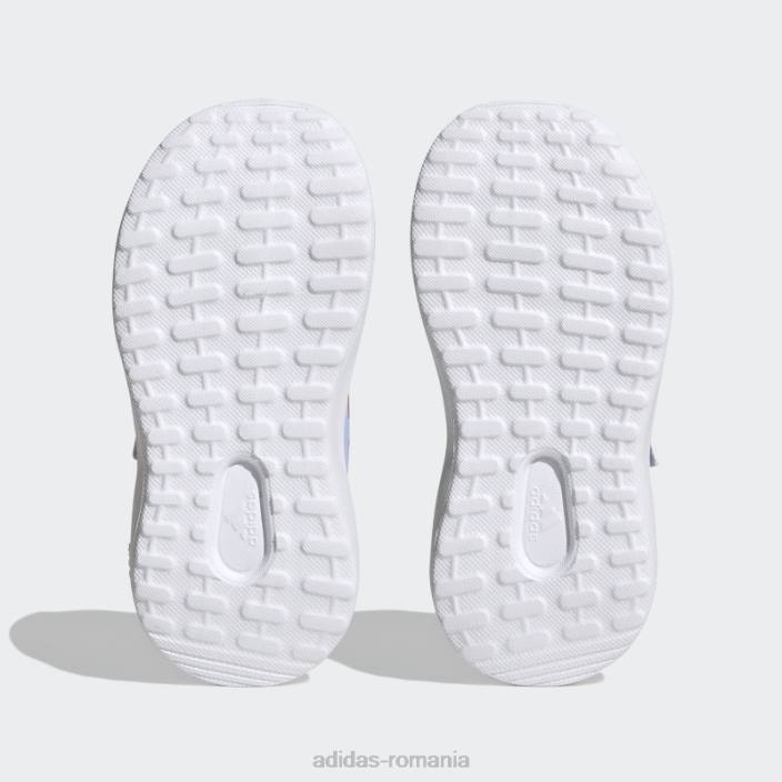Adidas x disney fortarun 2.0 moana cloudfoam dantela elastica cu curea pantofi moda albastru zori copii albastru zori/portocaliu/roz 2JBN17790
