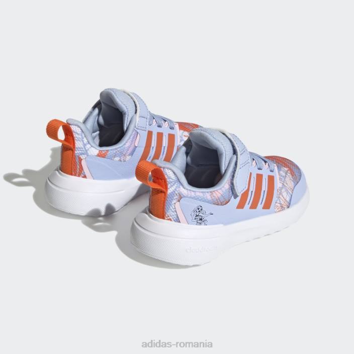 Adidas x disney fortarun 2.0 moana cloudfoam dantela elastica cu curea pantofi moda albastru zori copii albastru zori/portocaliu/roz 2JBN17790