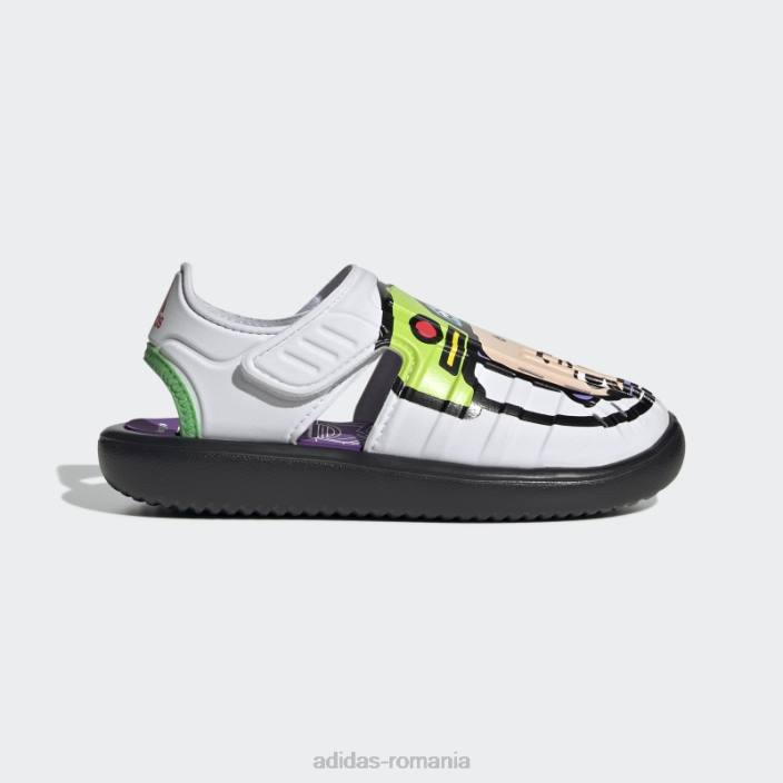 Adidas x disney pixar buzz lightyear sandale apa alb moda copii alb/negru/rosu 2JBN18214