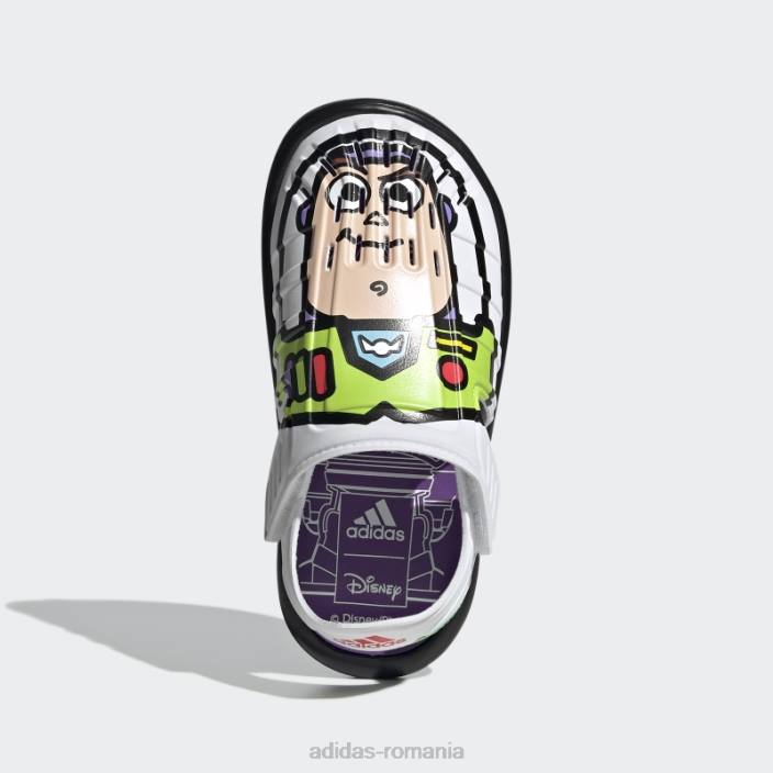 Adidas x disney pixar buzz lightyear sandale apa alb moda copii alb/negru/rosu 2JBN18214