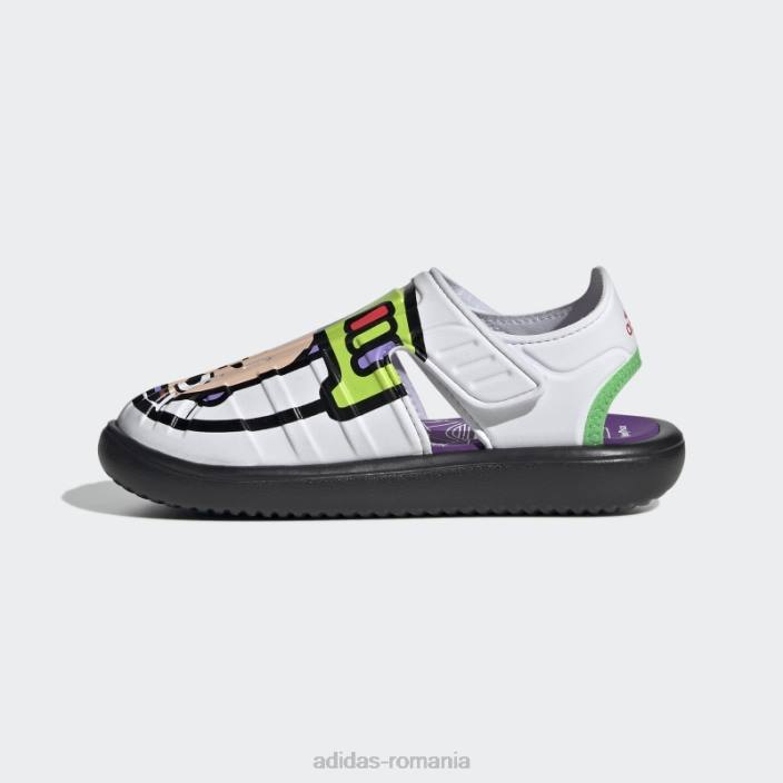 Adidas x disney pixar buzz lightyear sandale apa alb moda copii alb/negru/rosu 2JBN18214