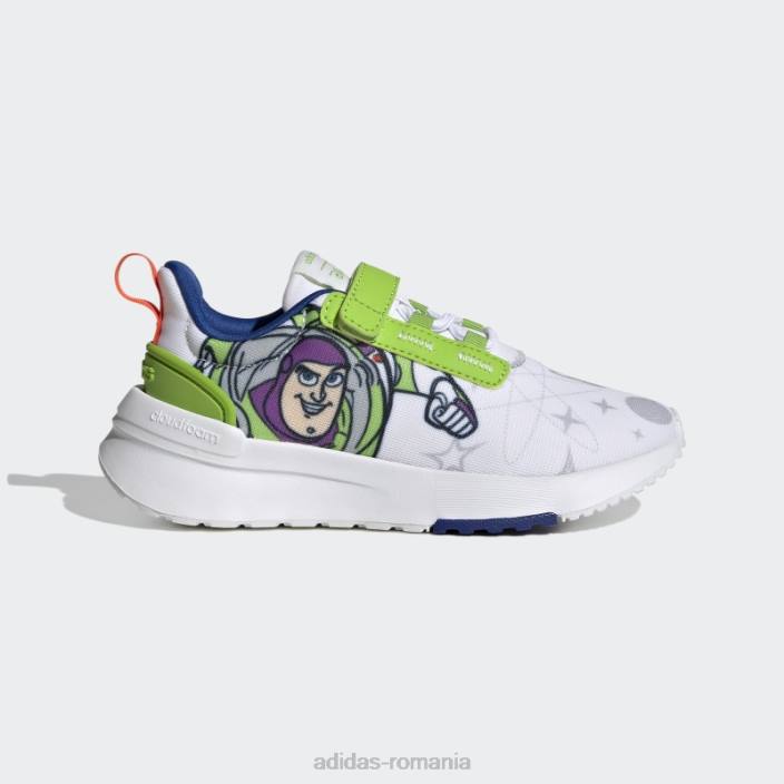 Adidas x disney racer tr21 toy story pantofi buzz lightyear fashion alb copii alb/verde 2JBN11496