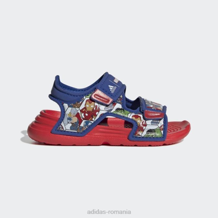 Adidas x marvel altaswim super eroi aventuri sandale moda rosu copii roșu/albastru regal/alb 2JBN18081