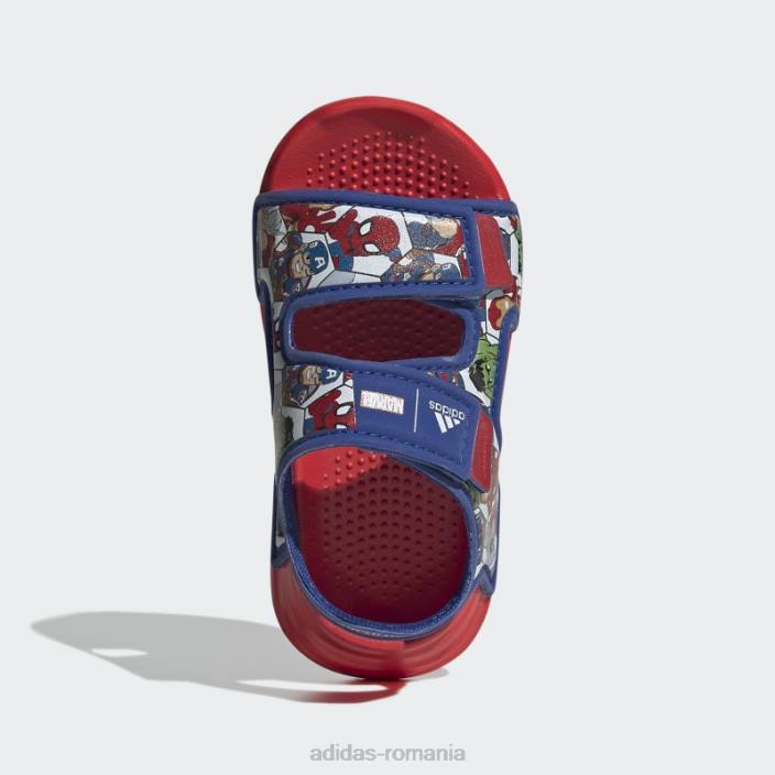 Adidas x marvel altaswim super eroi aventuri sandale moda rosu copii roșu/albastru regal/alb 2JBN18081