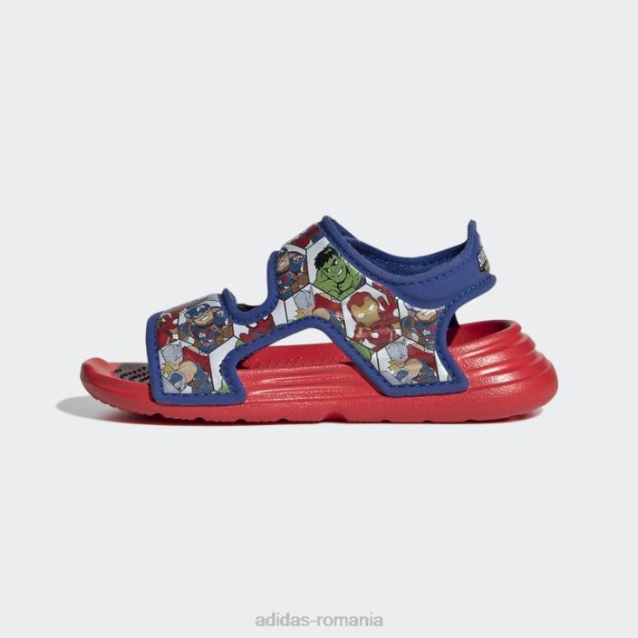Adidas x marvel altaswim super eroi aventuri sandale moda rosu copii roșu/albastru regal/alb 2JBN18081